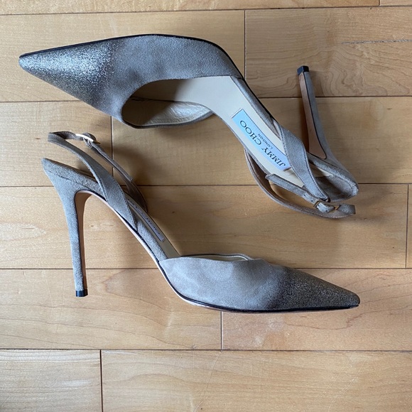 Jimmy Choo Suede Slingbacks - Picture 2 of 7